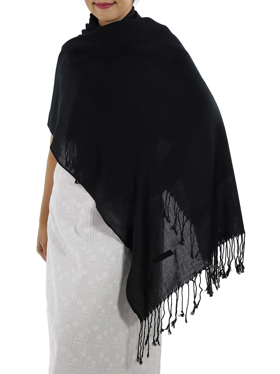 Black Cashmere Scarf