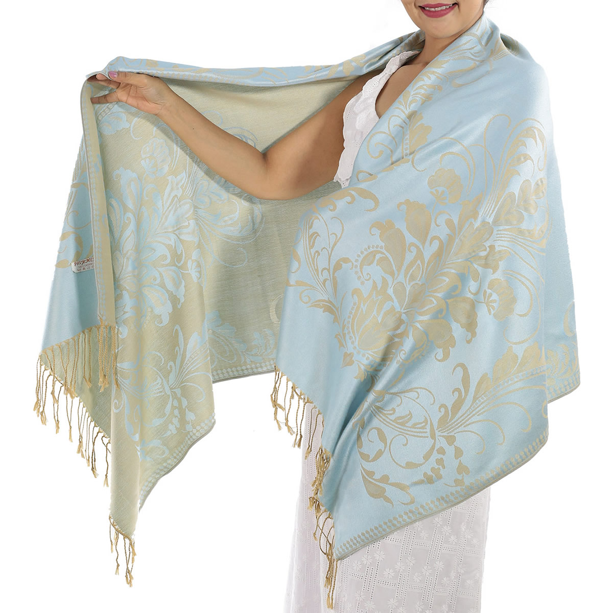 Cashmere Scarf, Black: image 5