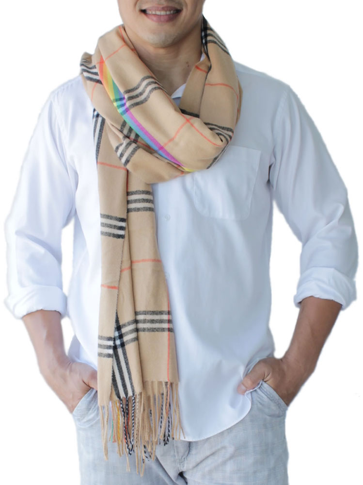 Mens Scarf, Blue: image 7