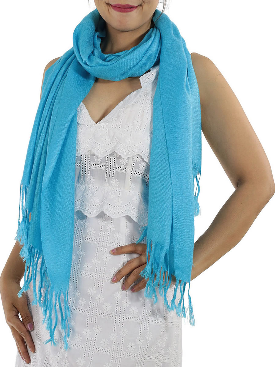Light Blue Pashmina: image 1