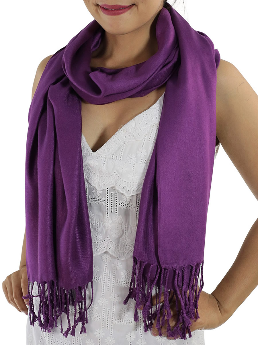 Pashmina Scarf, Light Blue