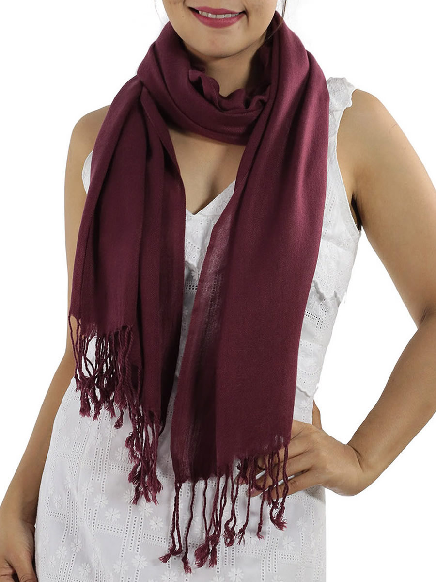 Pashmina Scarf, Light Blue