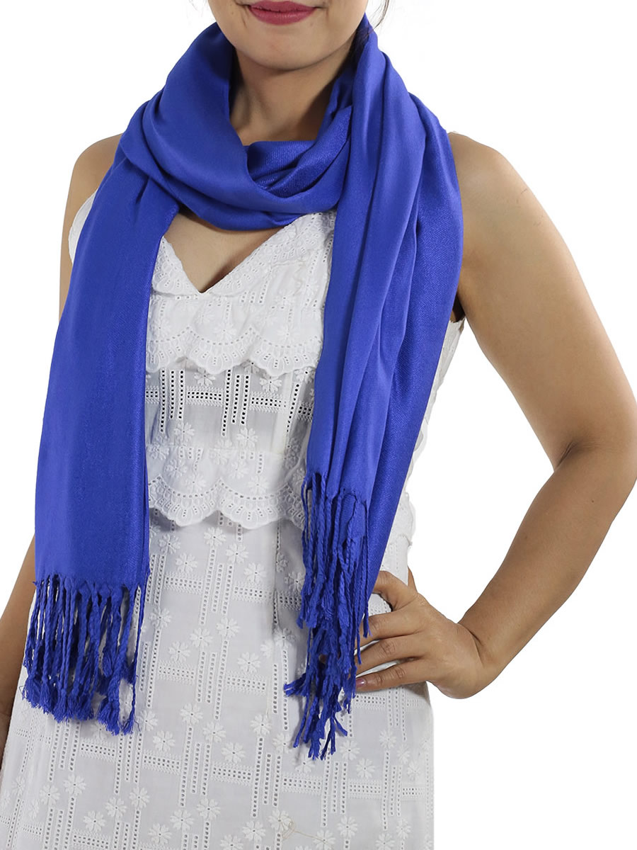 Pashmina Scarf, Light Blue