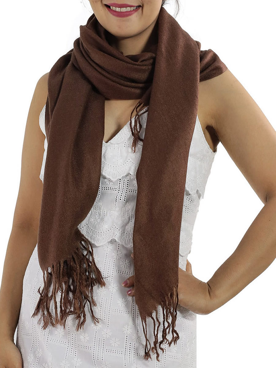 Pashmina Scarf, Light Blue: image 6