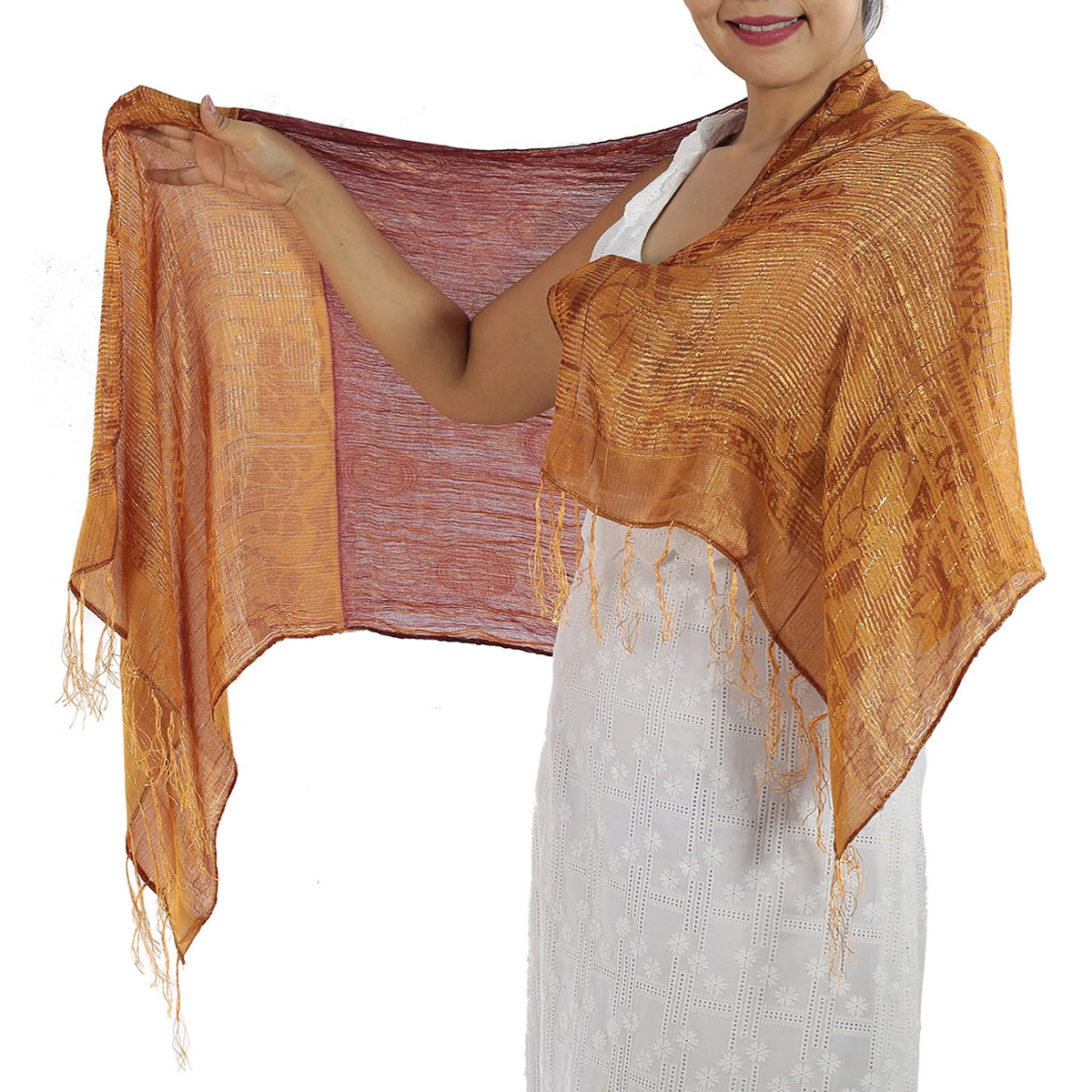 Pashmina Scarf, Light Blue: image 16