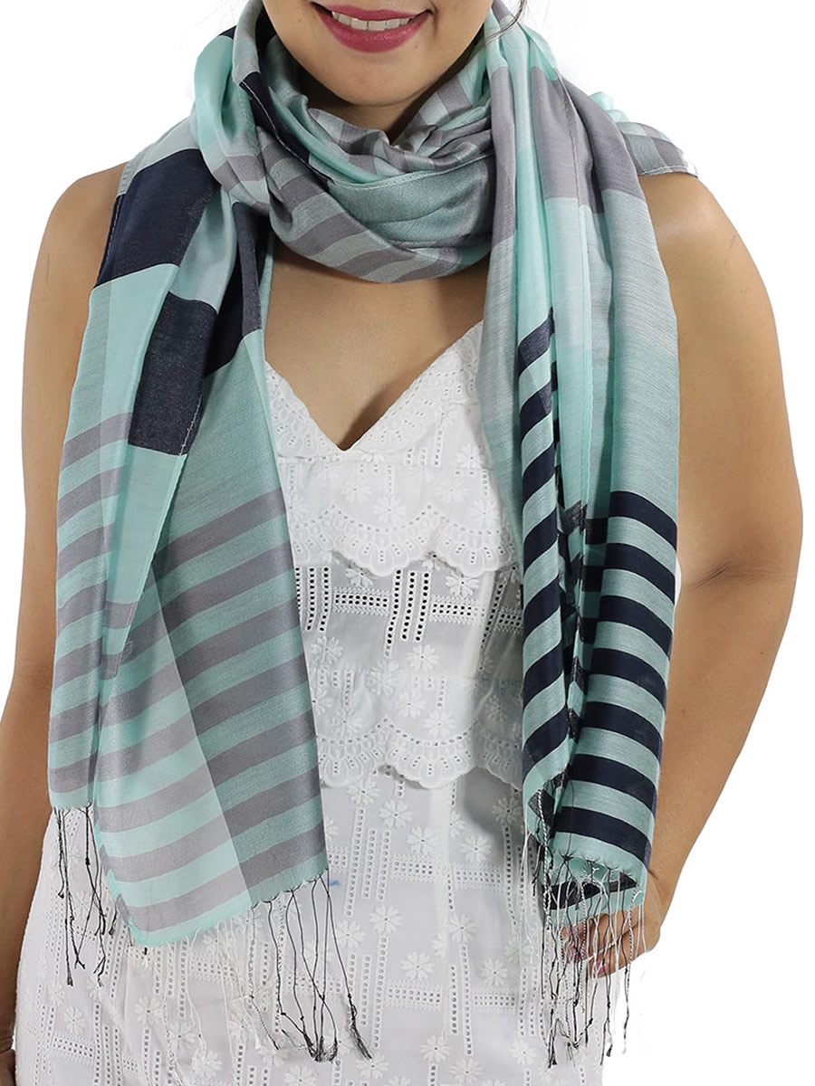 Blue Plaid Scarf: image 1