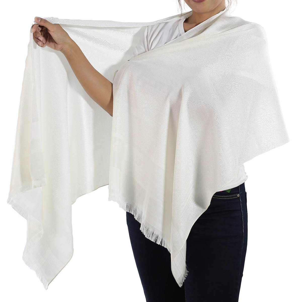 Silk Shawl, Blue