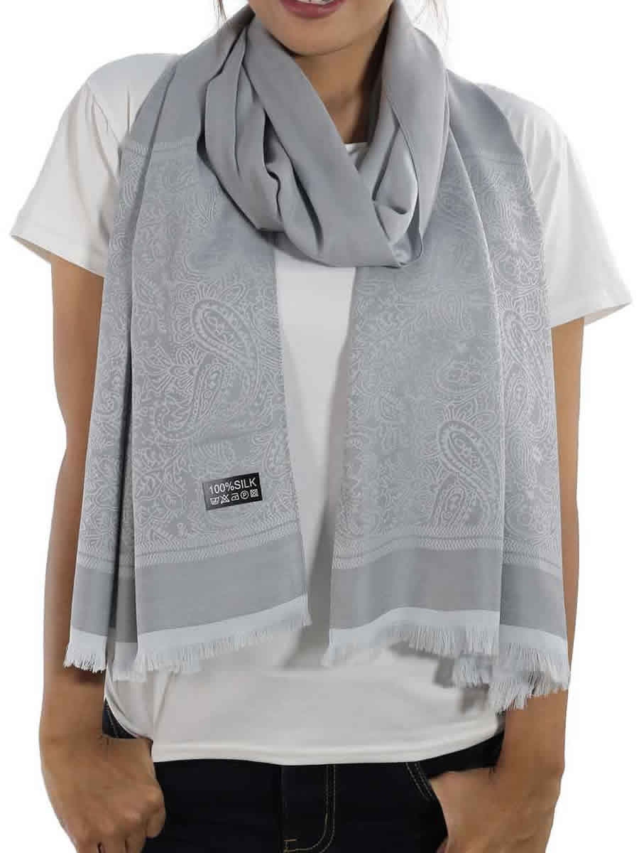 Silk Shawl, Blue