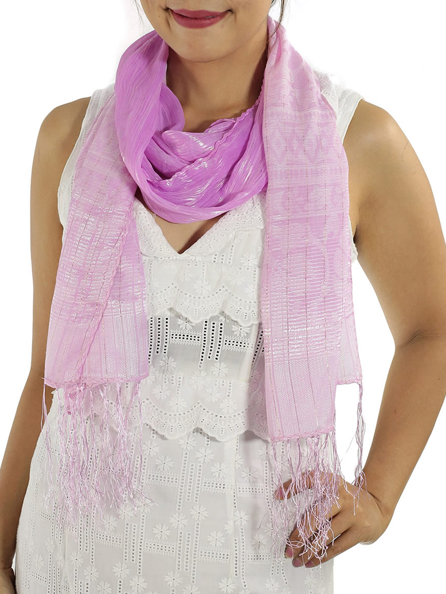 Soft Silk Scarf, Baby Blue: image 2