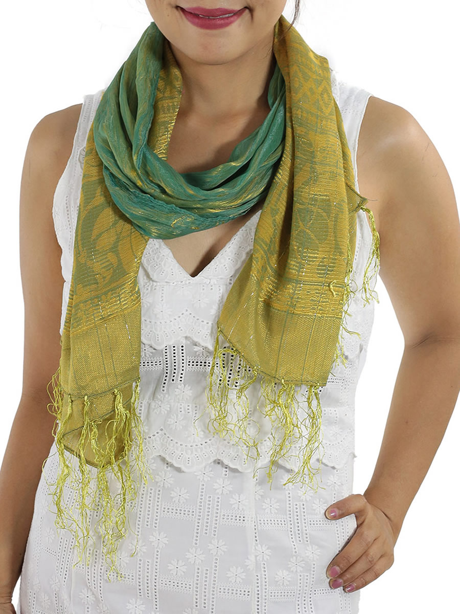 Soft Silk Scarf, Baby Blue: image 3