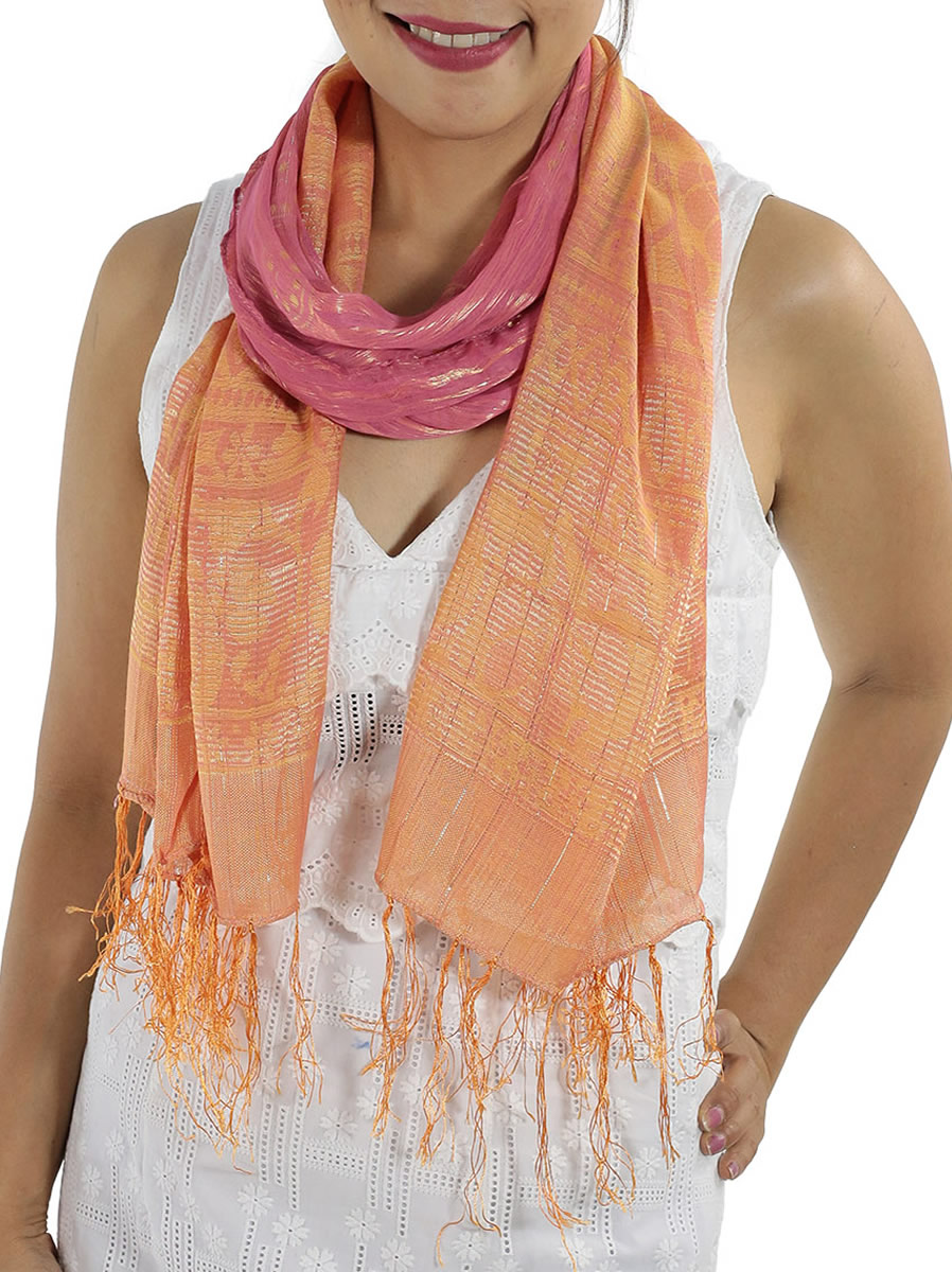 Soft Silk Scarf, Baby Blue: image 4