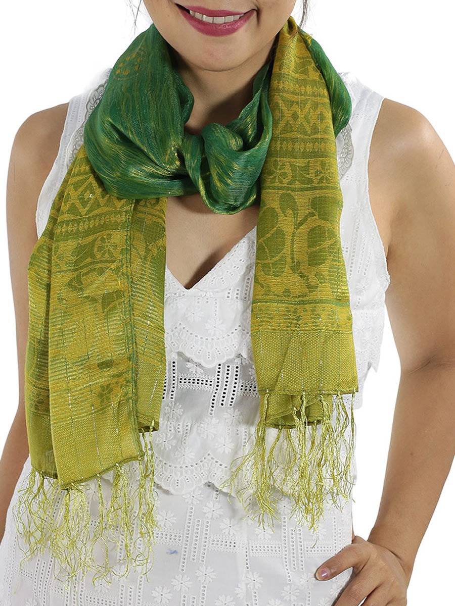 Soft Silk Scarf, Baby Blue: image 5