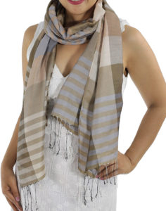 brown plaid scarves